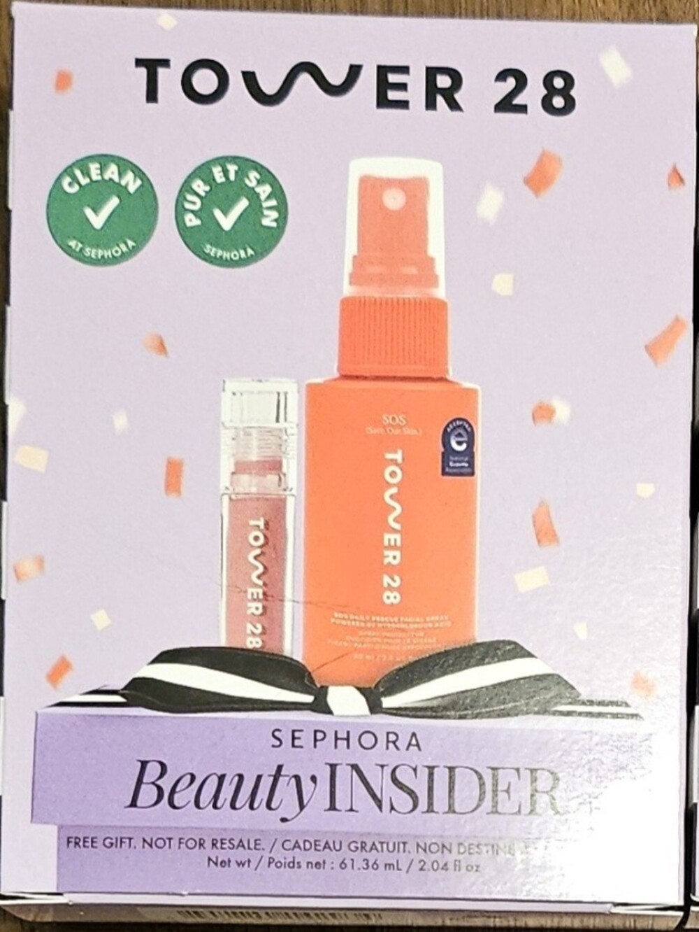 Tower 28 Duo Set - SOS Daily Rescue Facial Spray & ShineOn Lip Jelly